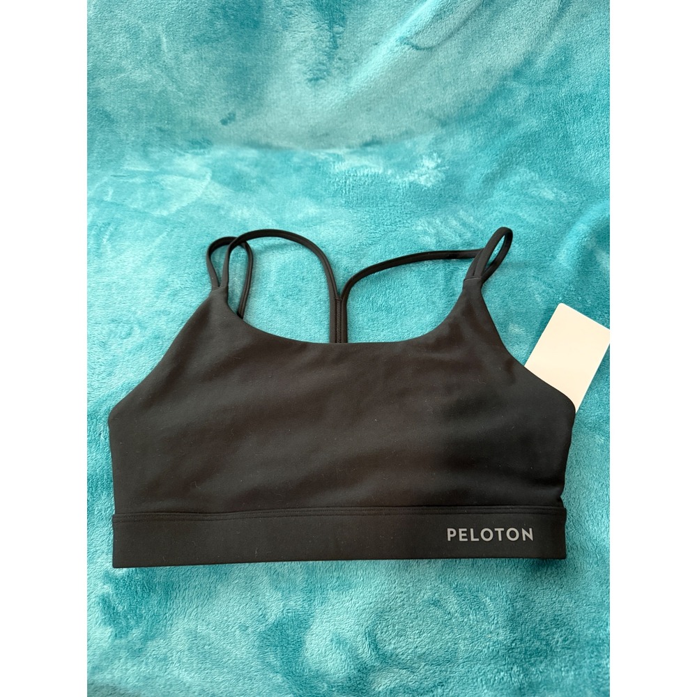 Peloton Cadent Strappy Y Back Bra 154 Black Sports Bra‎ WR00926-1-S Small NWT